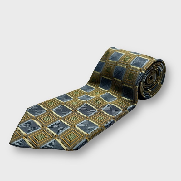 Robert Talbott Other - Robert Talbott Silk Best Of Class Square ‎ Geometric Print Handmade Neck Tie